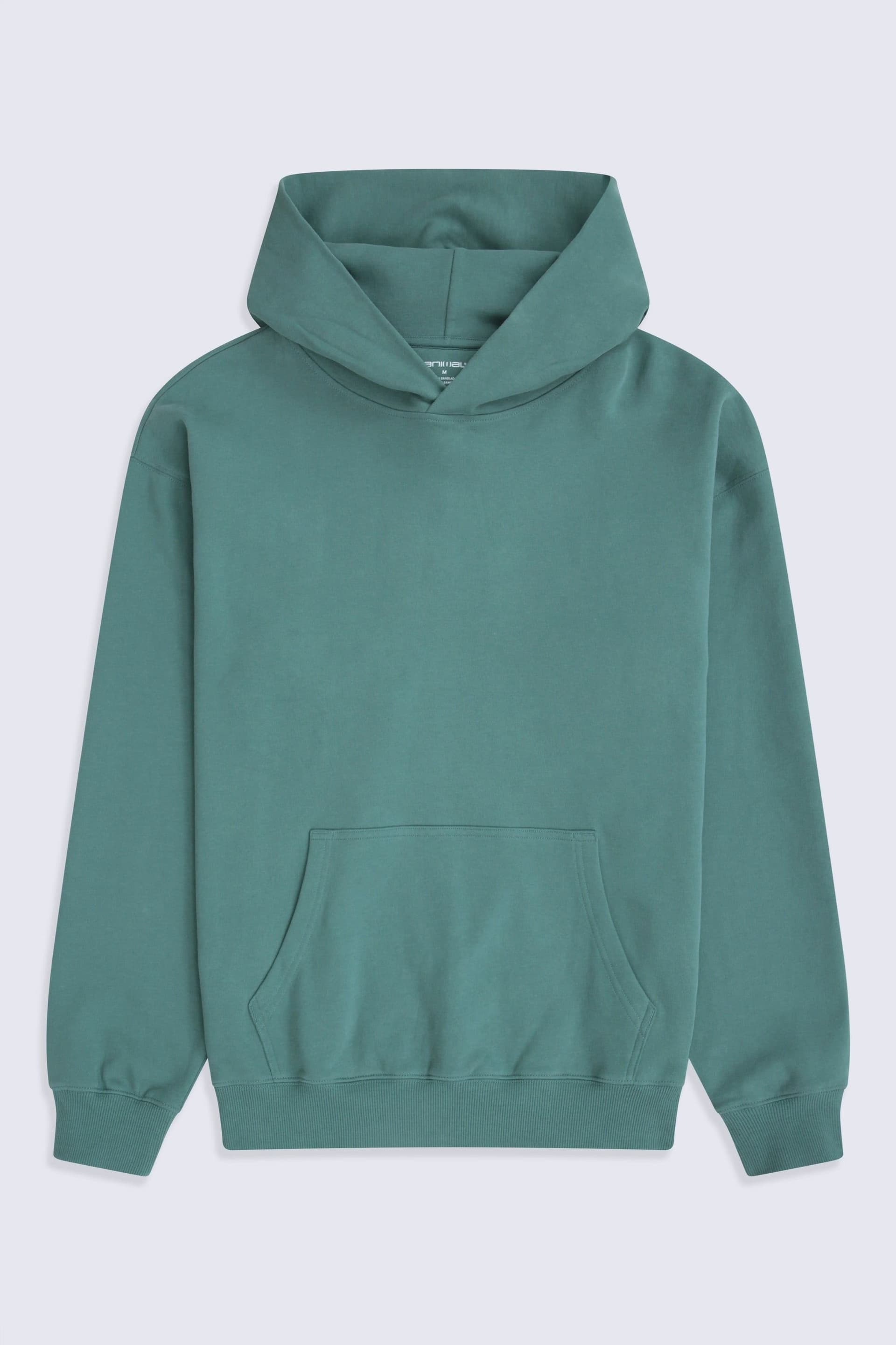 Animal Animal Men's Dark Green Cotton Logo Print Hoody