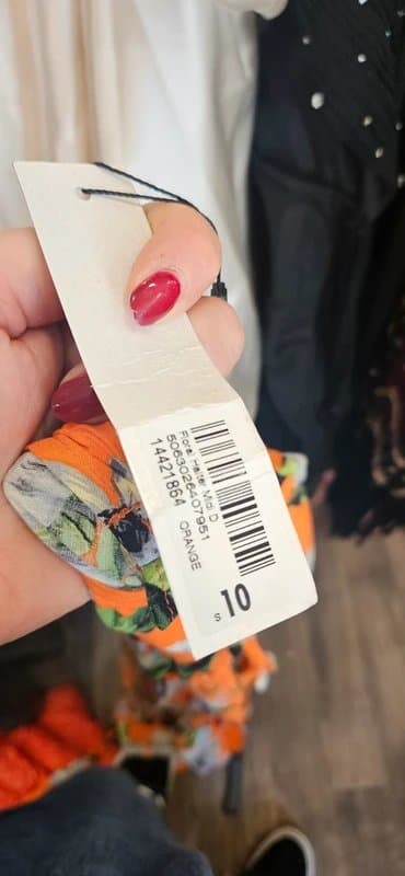 ROMAN Roman orange floral floaty summer dress size 10
