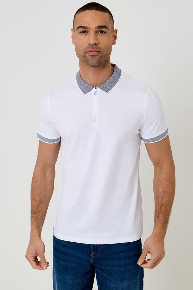 Threadbare Threadbare Men's 3-Pack Zip Collar Polo Shirts - 3