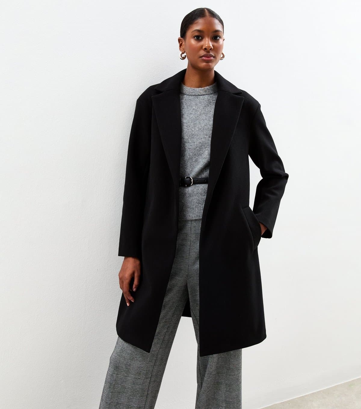 New Look Women's Black Unlined Tailored Coat New Look