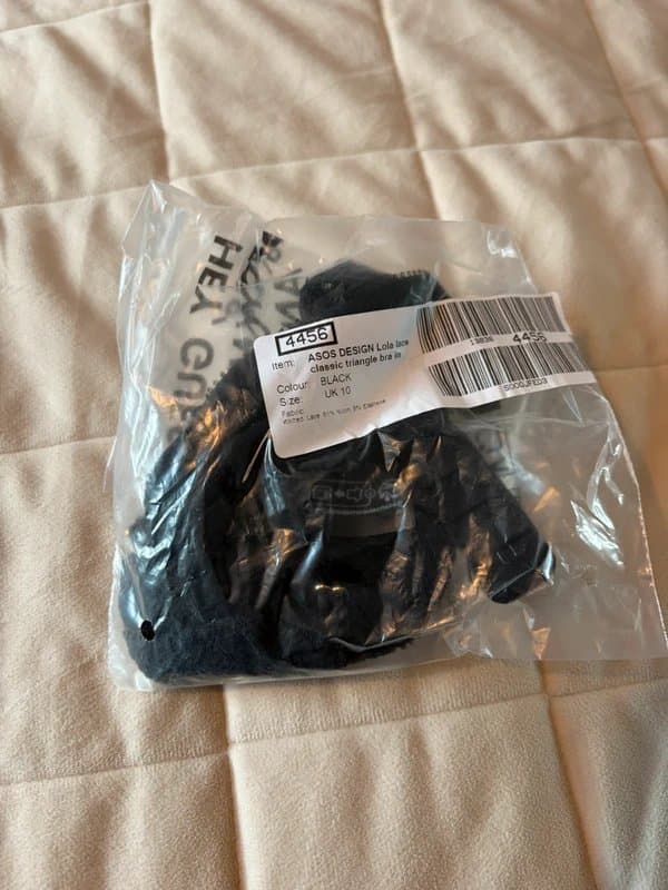 ASOS Black lace bra - size 10