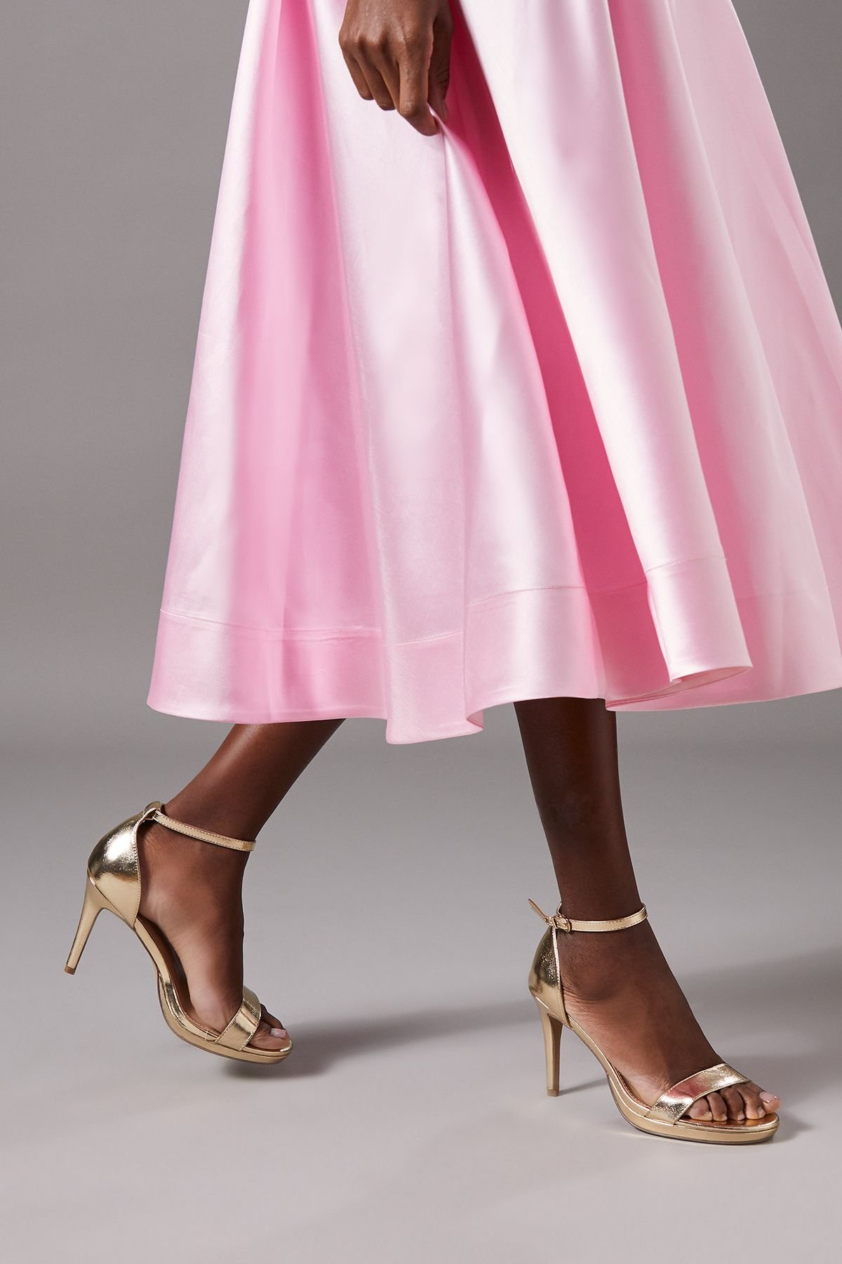 Coast Coast Women's Wide Fit Talia Platform High Stiletto Heel Sandals in Gold - 3