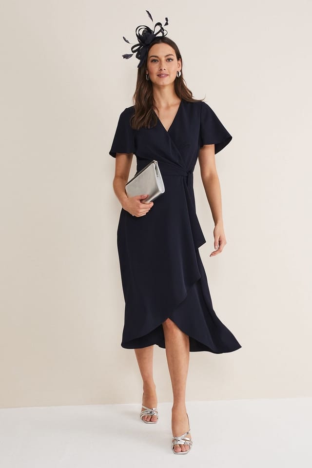 Phase Eight Phase Eight Women's Petite Julissa Dress in Dark Navy - 3