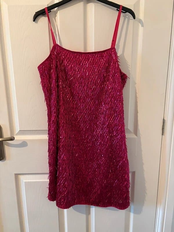 New Look Pink sequin embellished dress