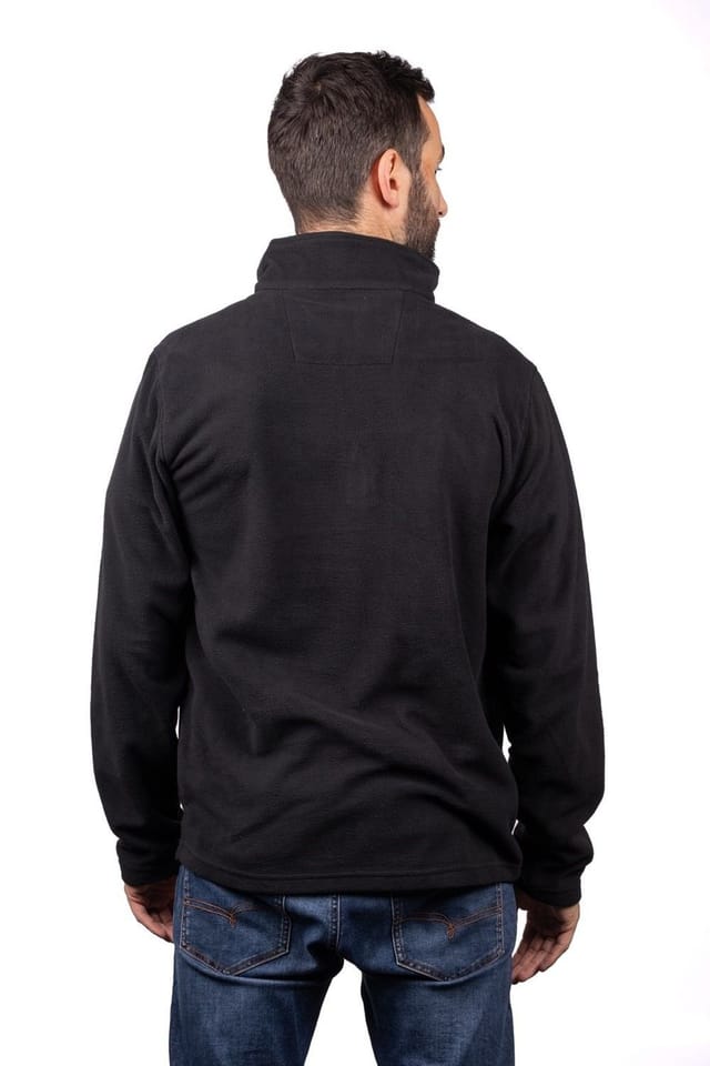 Caterpillar Caterpillar Men's Cat Microfleece Quarter Zip in Black - 2