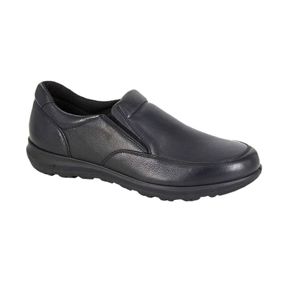 IMAC IMAC Men's Leather Twin Gusset Shoes in Black