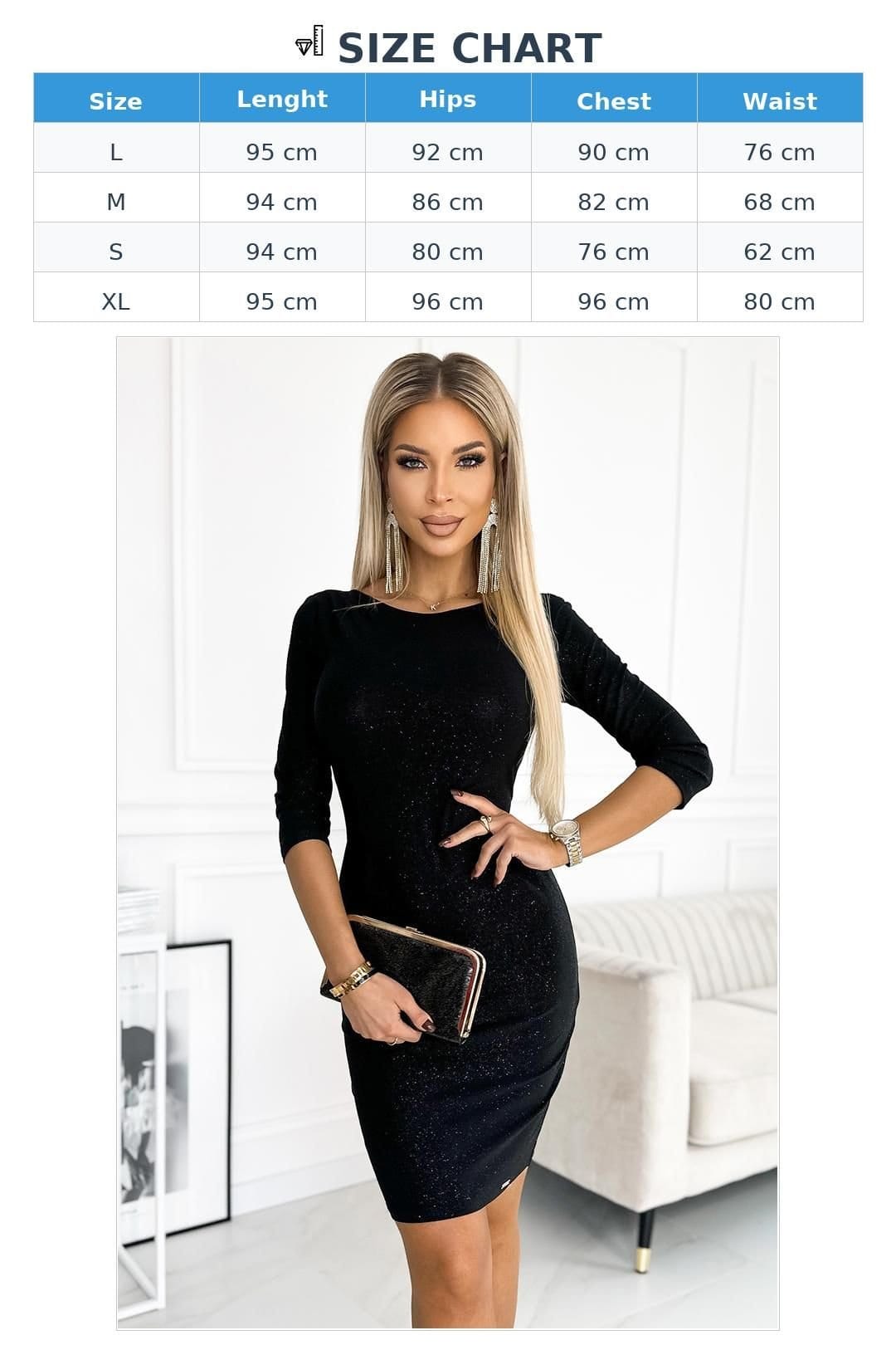 Love Lace Love Lace Women's Classic Fitted Evening Dress Back Cutout in Black - 4
