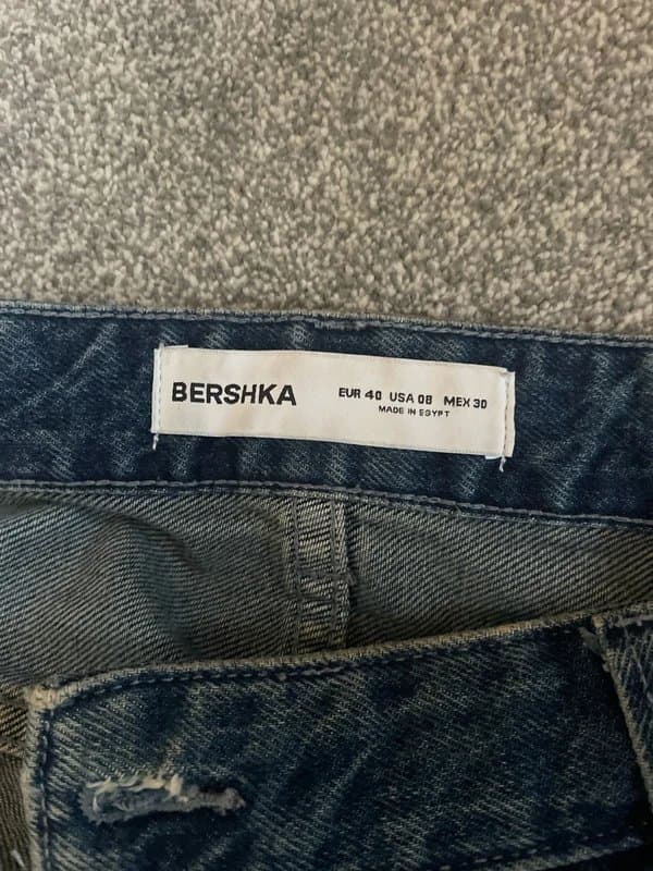 Bershka Bershka Wide Leg Boyfriend-Style Denim Jeans