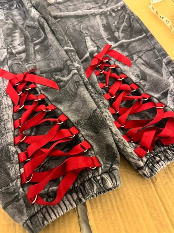 NAMED collective Named collective red ribbons sweatpants size Medium rare limited discontinued