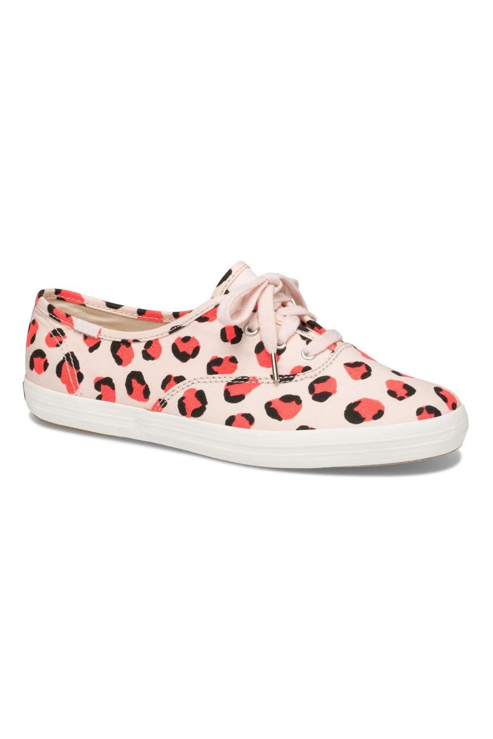 keds Keds Women's 'Champion' Leopard Rubber Outsole in Pink - 1