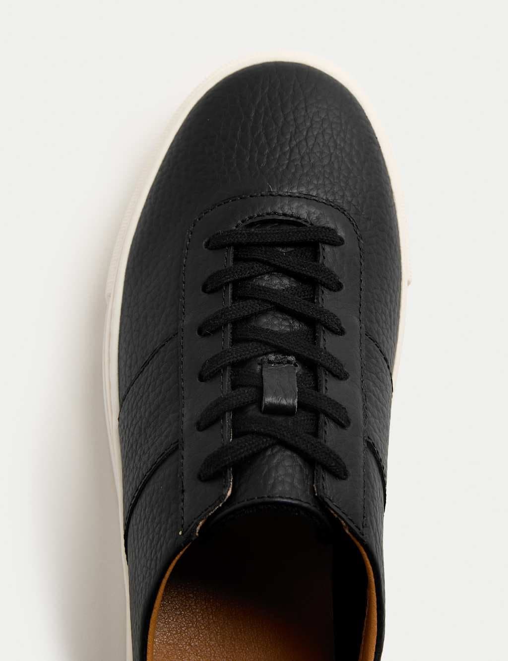 Marks & Spencer M&S Leather Trainers in Black