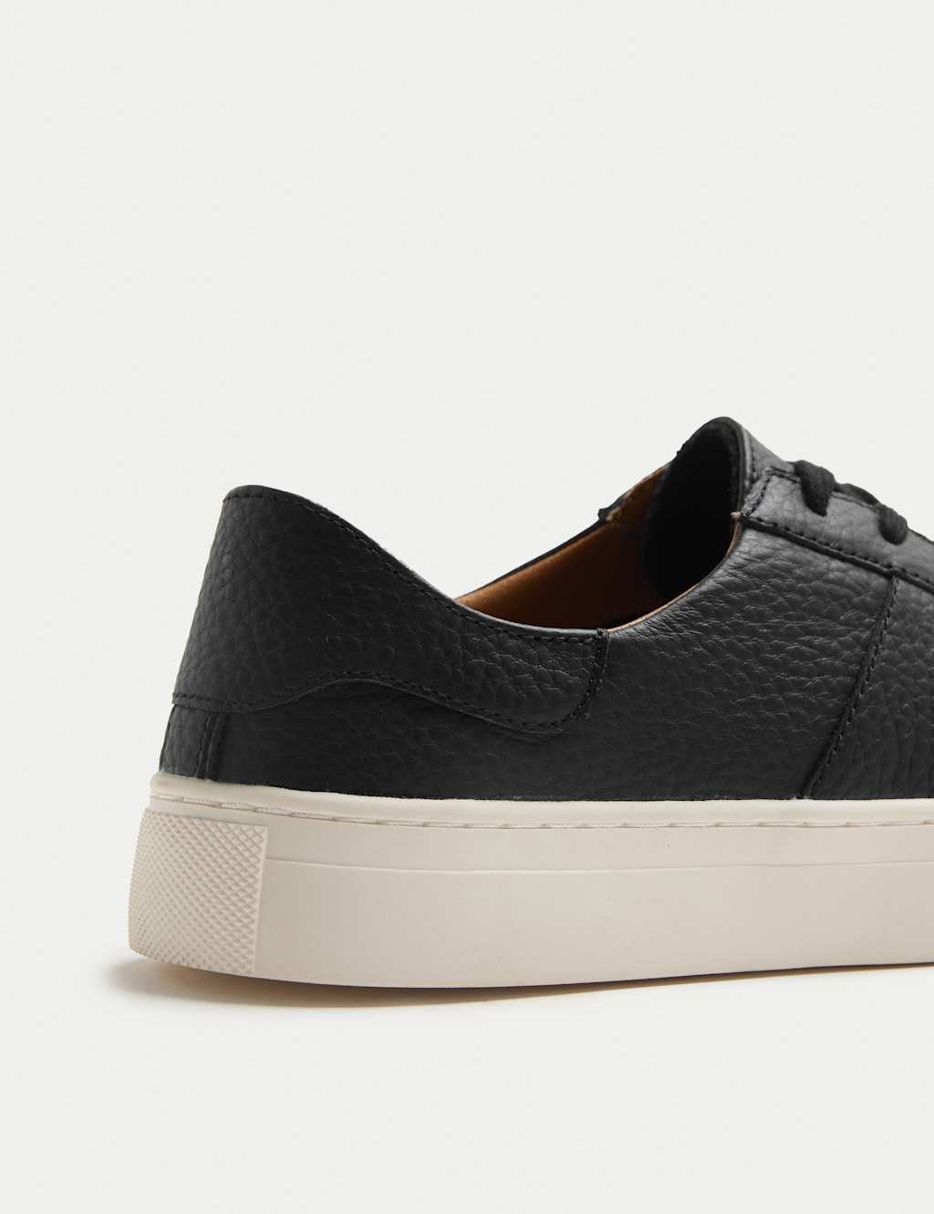 Marks & Spencer M&S Leather Trainers Black - 2