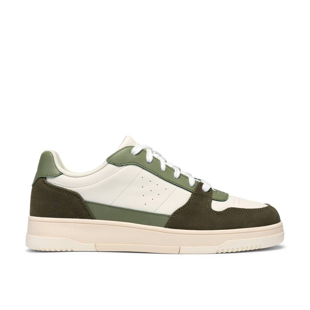 Clarks Clarks Men's Newick Lace Green Combination Trainers, Lace Up