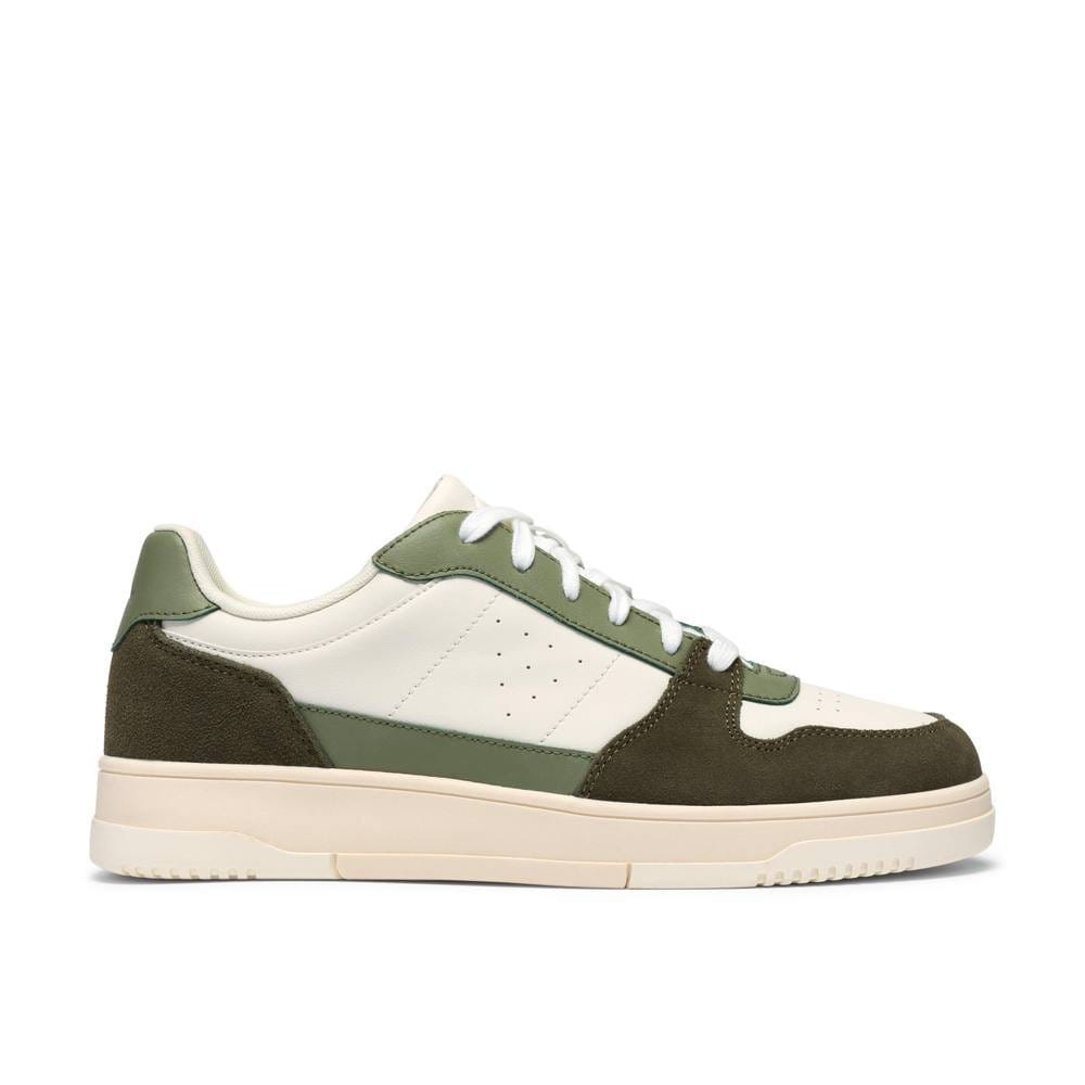 Clarks Clarks Men's Newick Lace Green Combination Trainers, Lace Up - 4