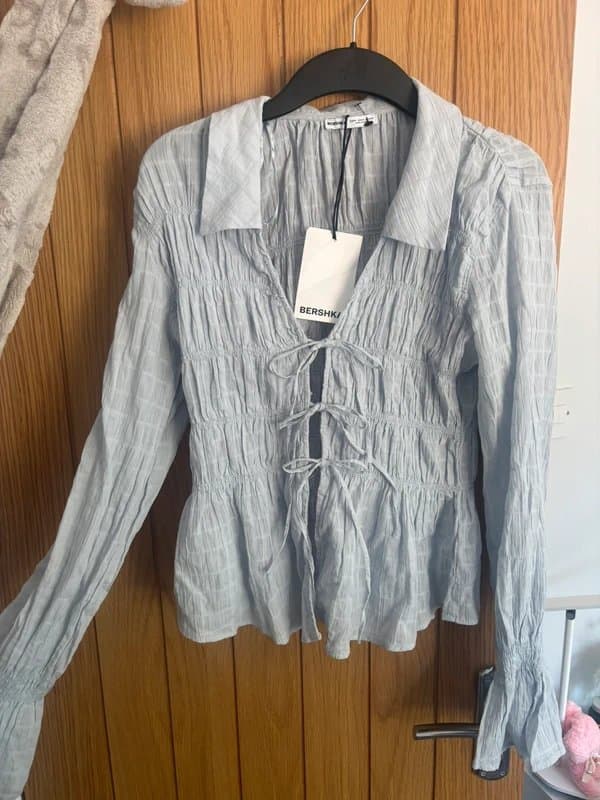 Bershka Bershka rustic gathered shirt
