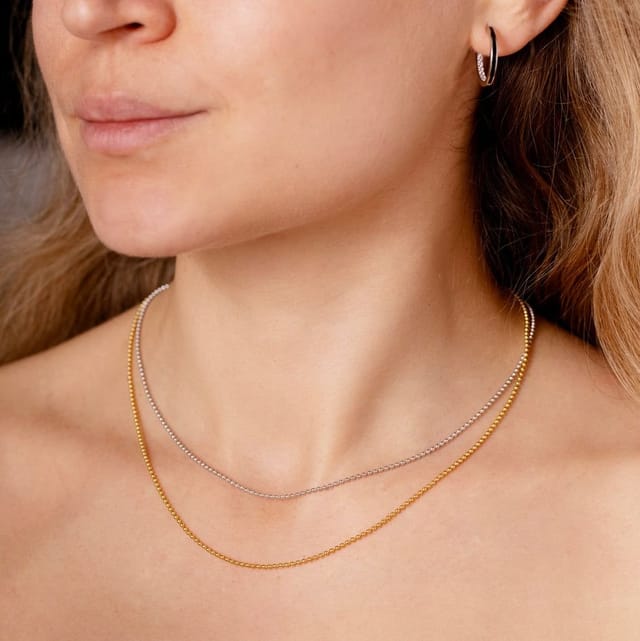 Gold Trip Gold Trip Women's Small Black Enamel Hoop Earrings in Silver - 3