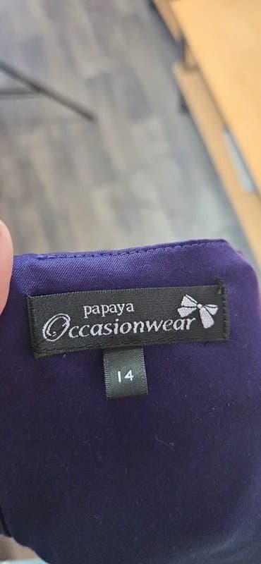 Papaya Beautiful Papaya purple chiffon floaty party dress size 14