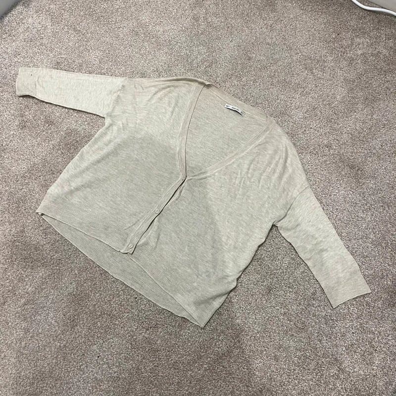 Zara Zara Beige Knit Cardigan Size S