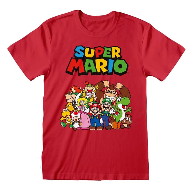 Super Mario Super Mario Men's Character T-Shirt in Red - 3