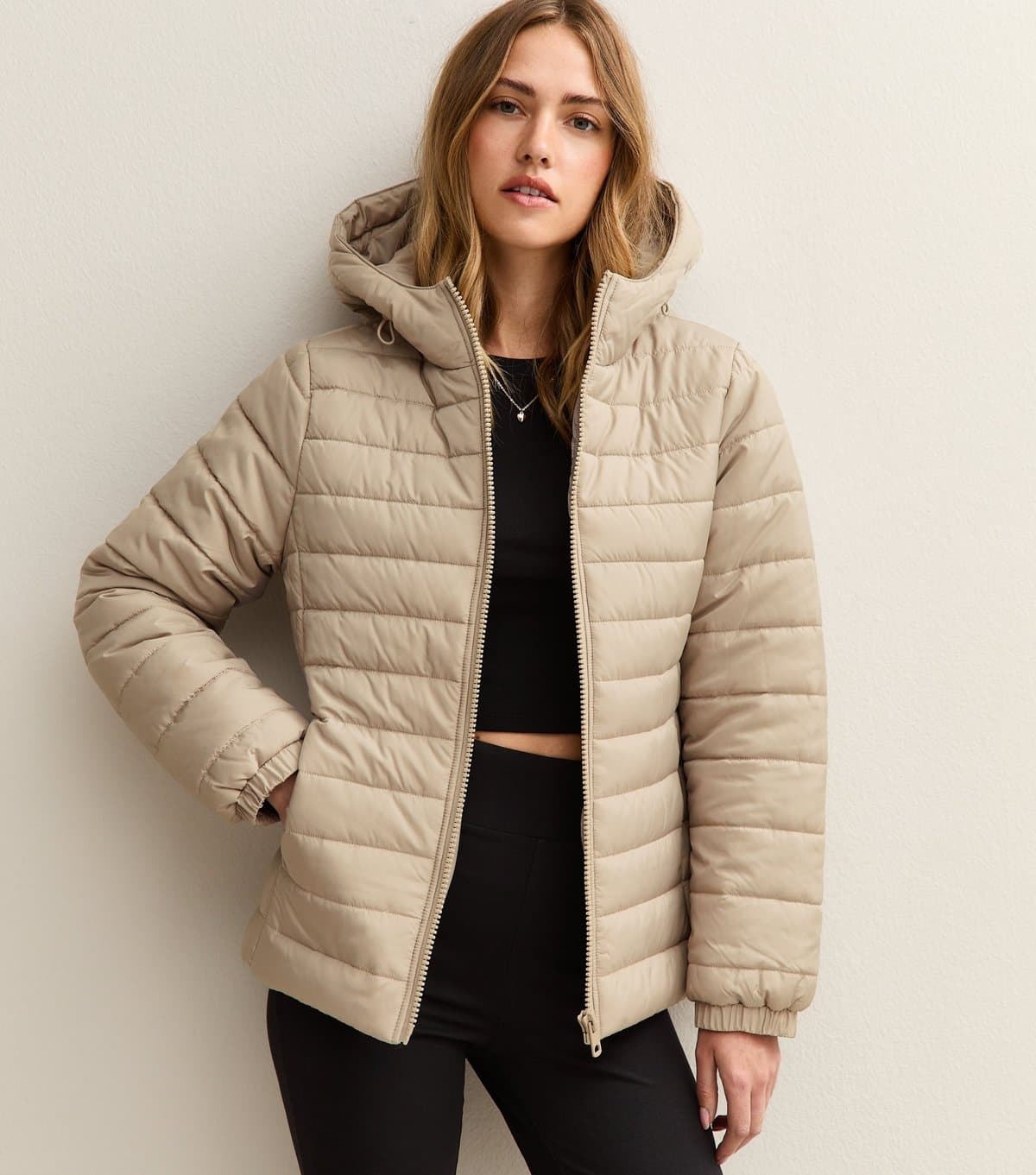 New Look Women's Mink Lightweight Puffer Jacket New Look