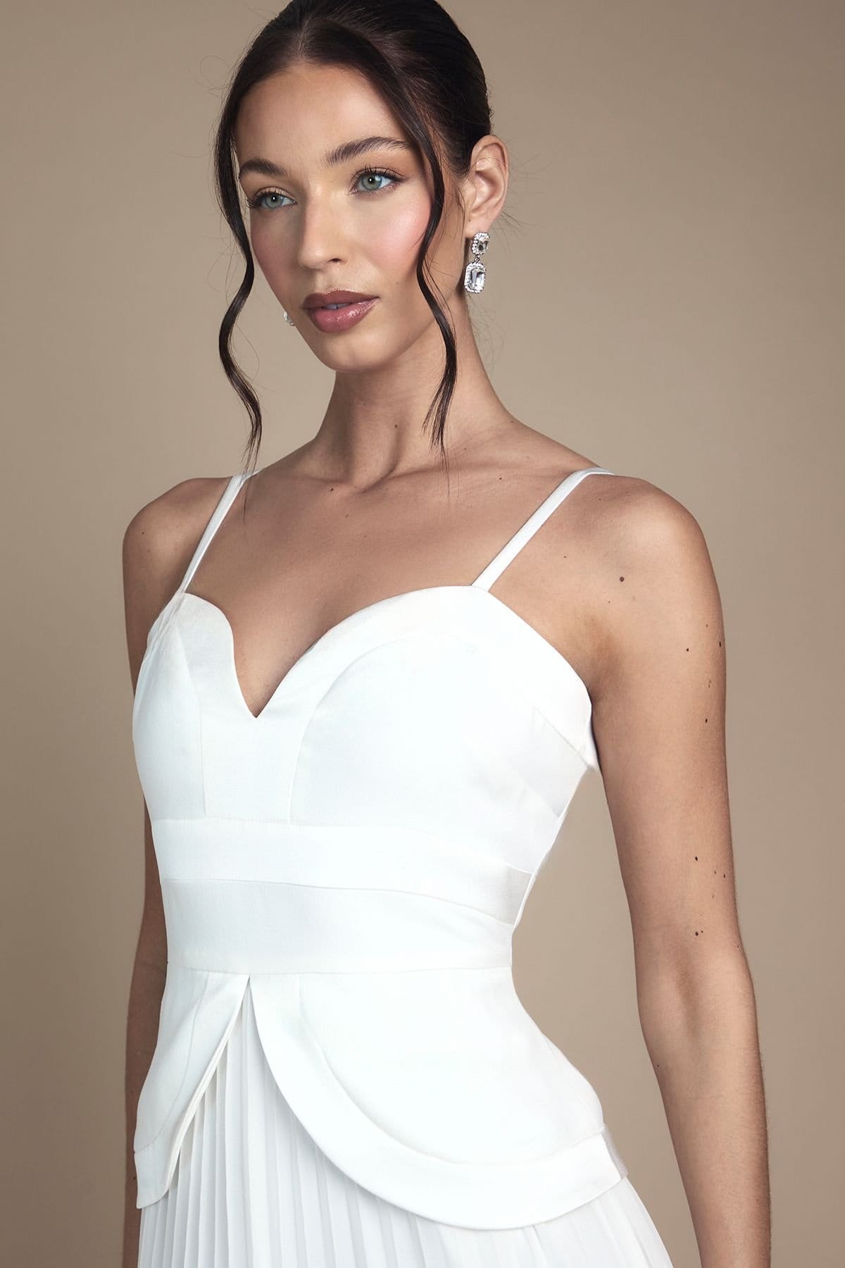 Coast Coast Women's Strappy Crepe Maxi Wedding Dress in Ivory - 4