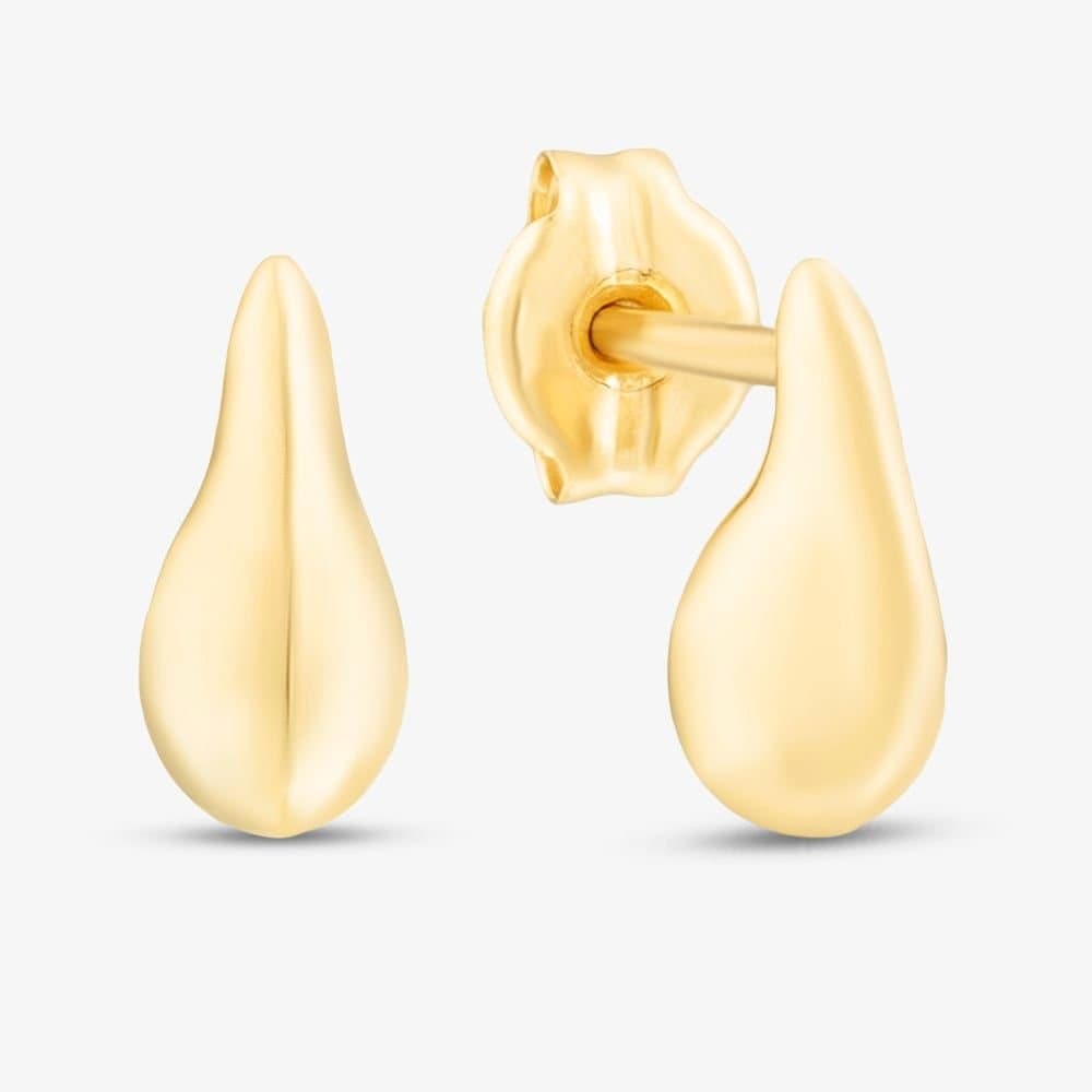 T.H.Baker T.H.Baker Women's 9ct Yellow Gold Mini Teardrop Stud Earrings 1.55.9534