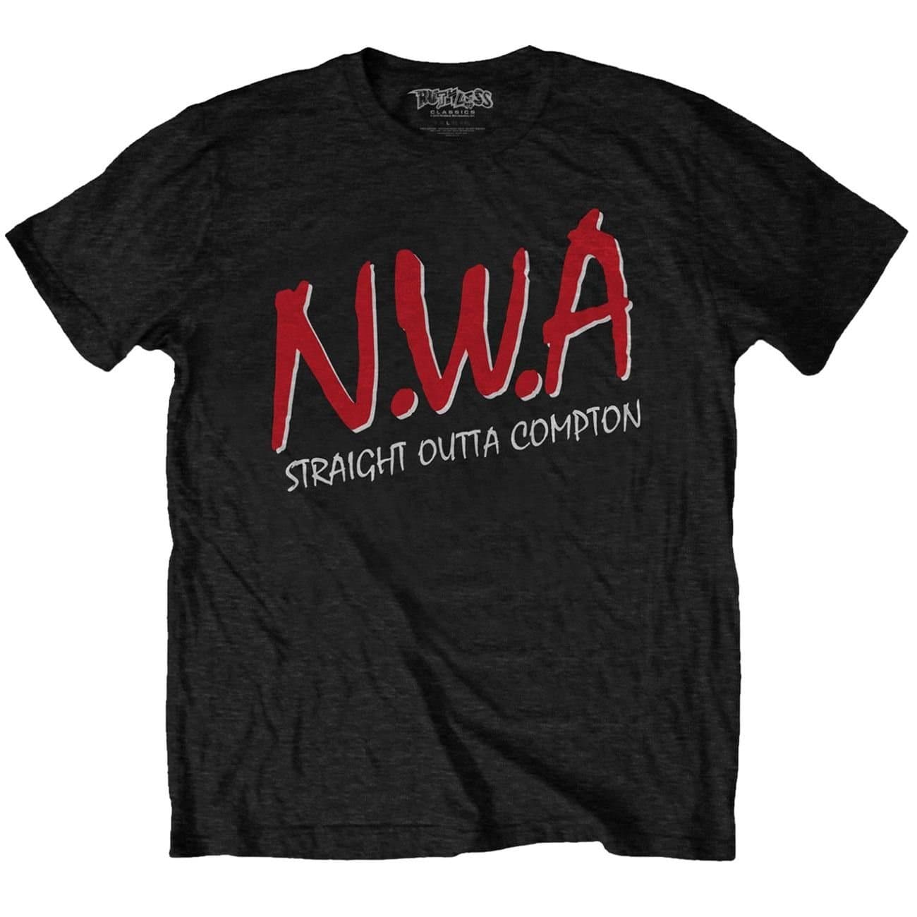 N.W.A N.W.A Men's Straight Outta Compton Cotton T-Shirt in Black