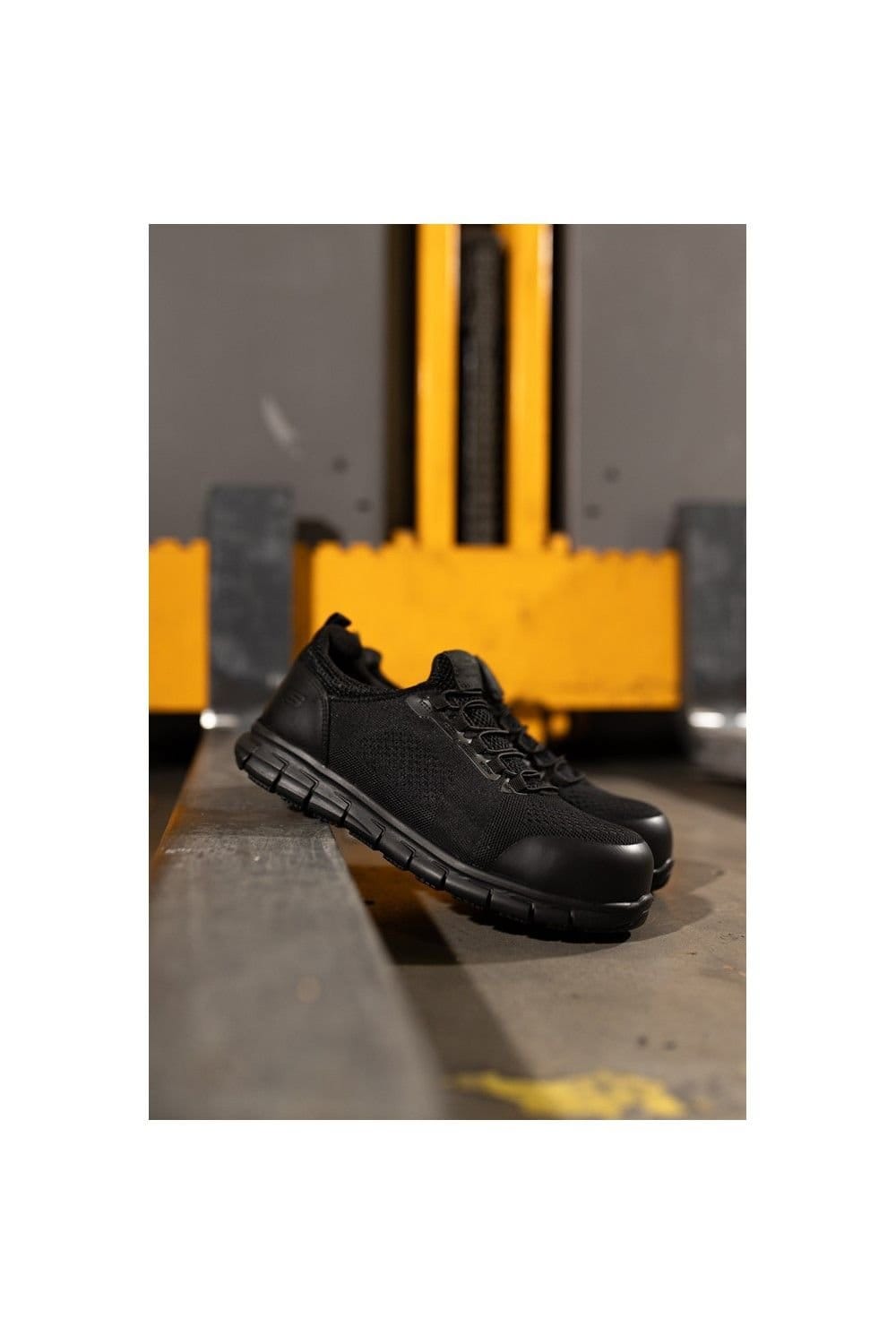 Skechers Skechers Men's Synergy Omat Safety Trainer in Black - 4