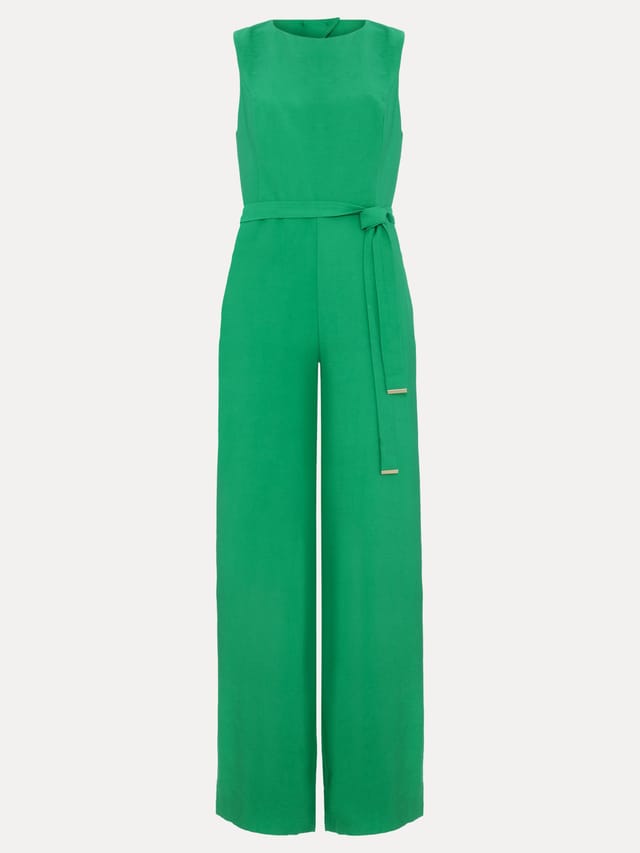 Phase Eight Phase Eight Women's Marta Wide Leg Jumpsuit in Emerald - 2