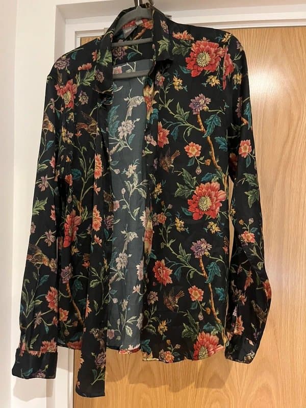 ASOS Floral, soft, silky feel shirt - asos