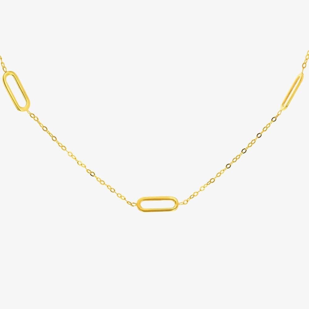 T.H.Baker T.H.Baker Gold Paper Link Necklace for Women