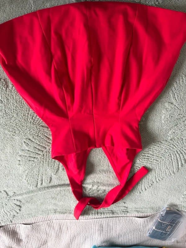 ASOS Red halter neck dress