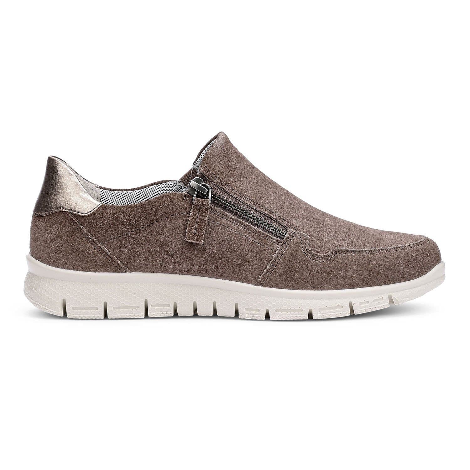 Hotter Hotter Women's Wide Fit 'Skyla' Trainers in Taupe