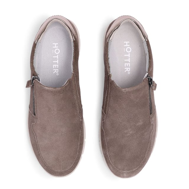 Hotter Hotter Women's Wide Fit 'Skyla' Trainers in Taupe - 2