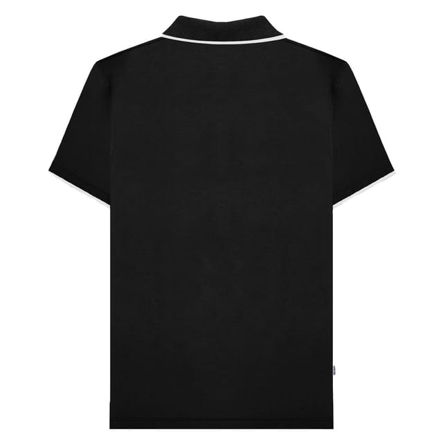 Lambretta Lambretta Men's Gingham All-Over Print Big & Tall Polo Shirt in Black - 2