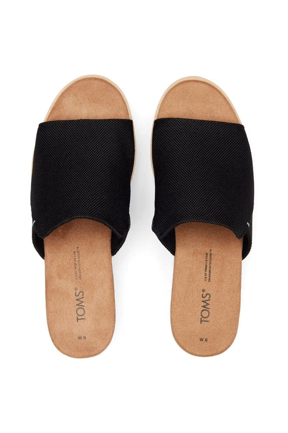 TOMS TOMS Women's Diana Mule Wedge in Black - 4