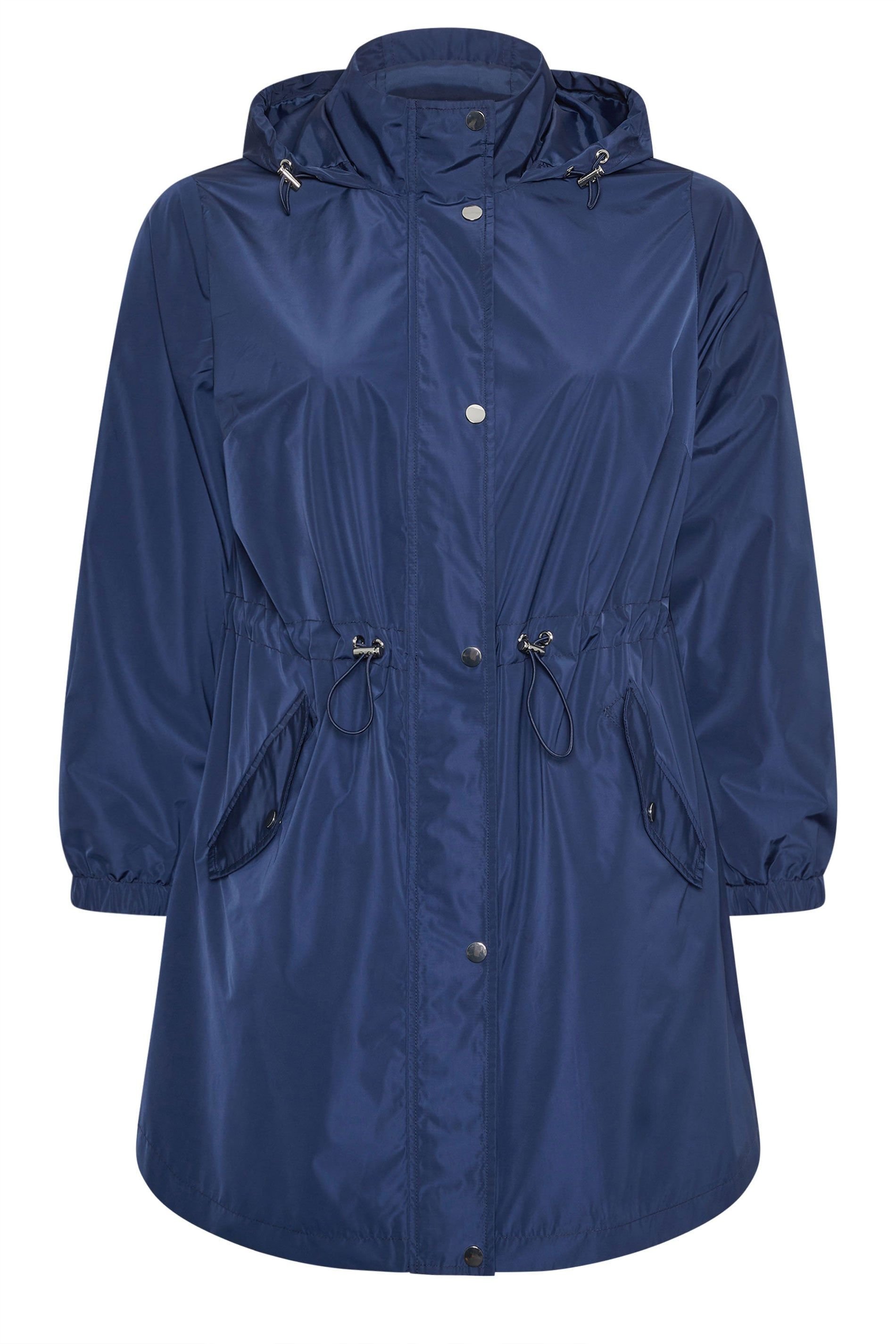 Evans Evans Women's Lightweight Rain Jacket in Mid Navy - 2