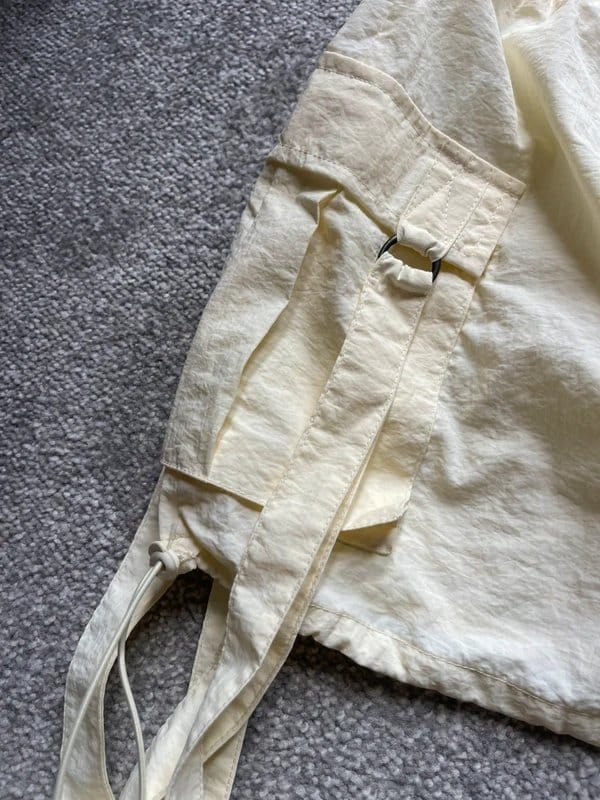 Heretic Nine Cream Cargo Mini Skirt - Size XL