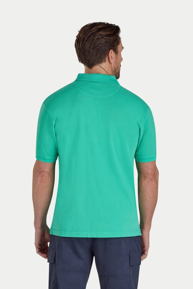 raging bull Raging Bull Men's Garment Dyed Pique Polo in Green - 2
