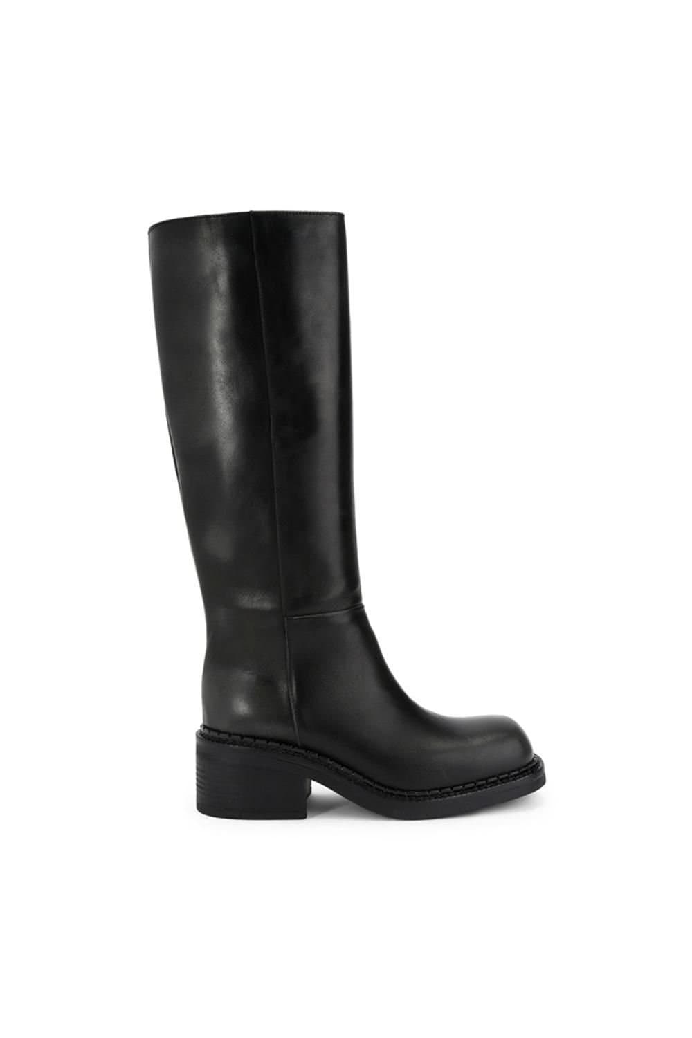 Steve Madden STEVE MADDEN Women's 'Davos 366' Leather Boots in Black