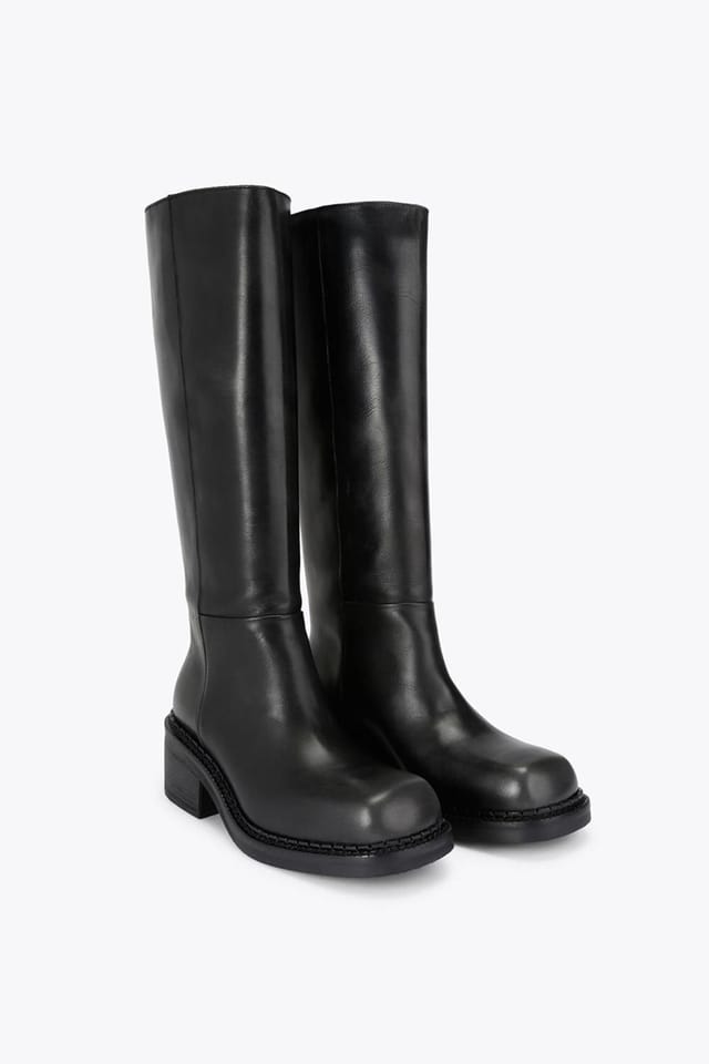 Steve Madden STEVE MADDEN Women's 'Davos 366' Leather Boots in Black - 2