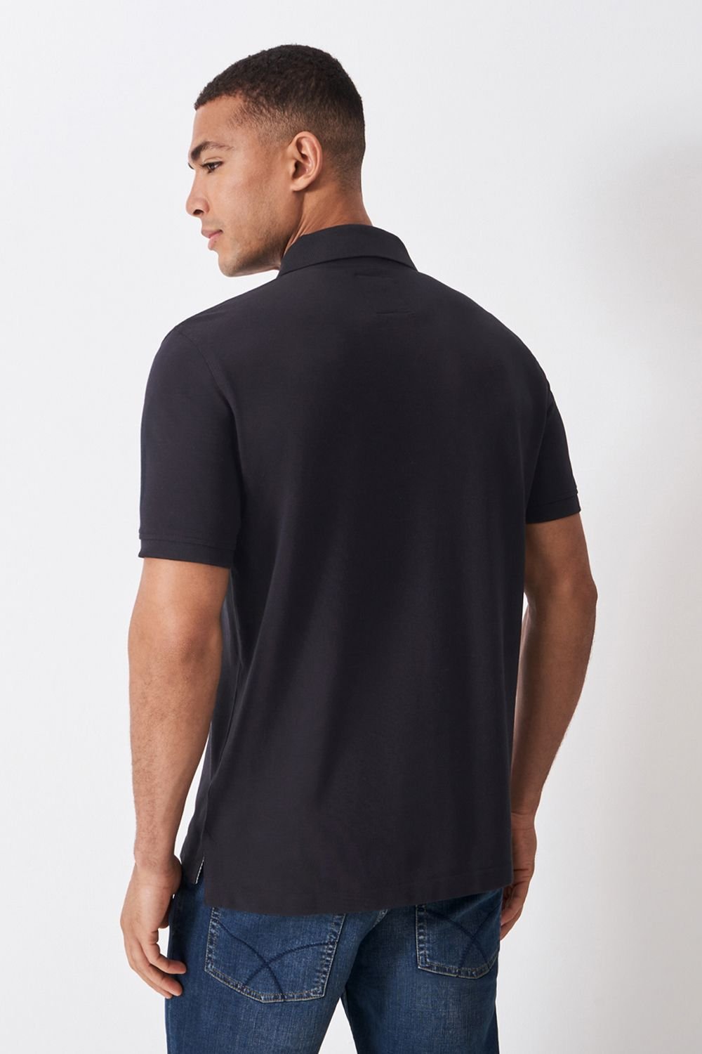 Crew Clothing Crew Clothing Men's Classic Pique Polo Black - 4
