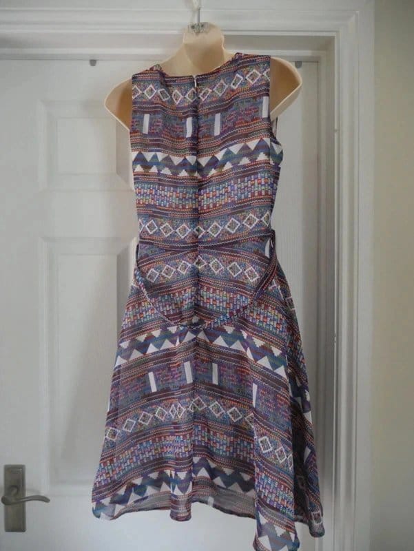 Mela London Mela Loves London Floaty Dress Ladies Size 8 Multicoloured Pretty Chiffon Summer - 1