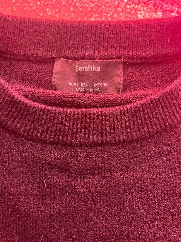 Bershka bershka black graphic hoodie jumper knitted sweater