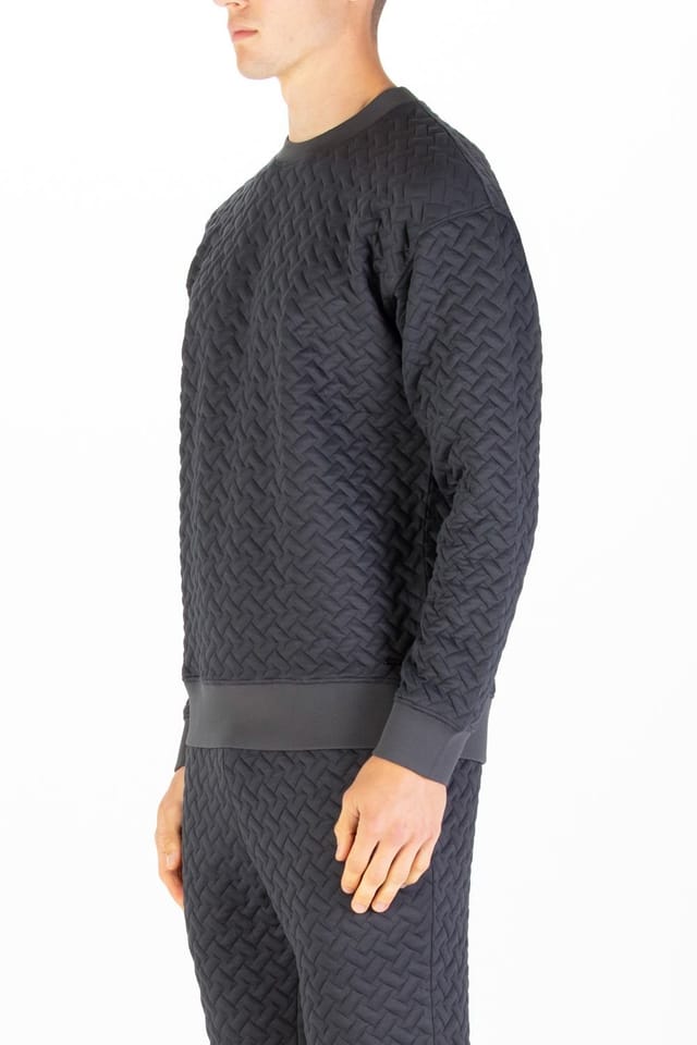 Luke 1977 Luke 1977 Men's Torridon Texture Sweatshirt in Charcoal - 3
