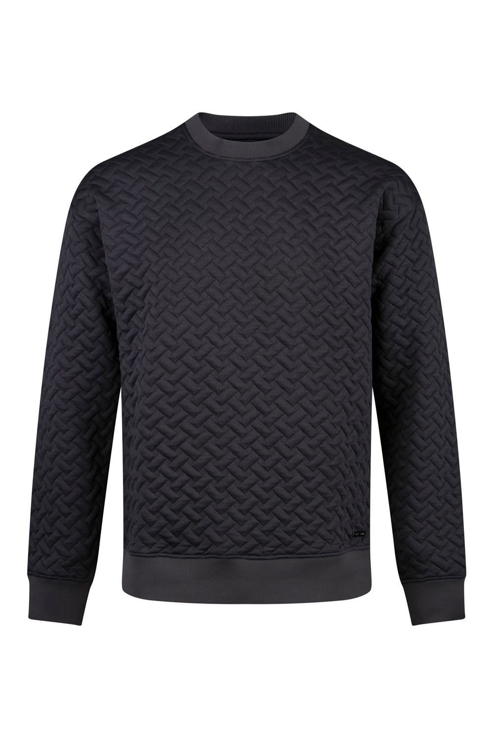 Luke 1977 Luke 1977 Men's Torridon Texture Sweatshirt in Charcoal - 4