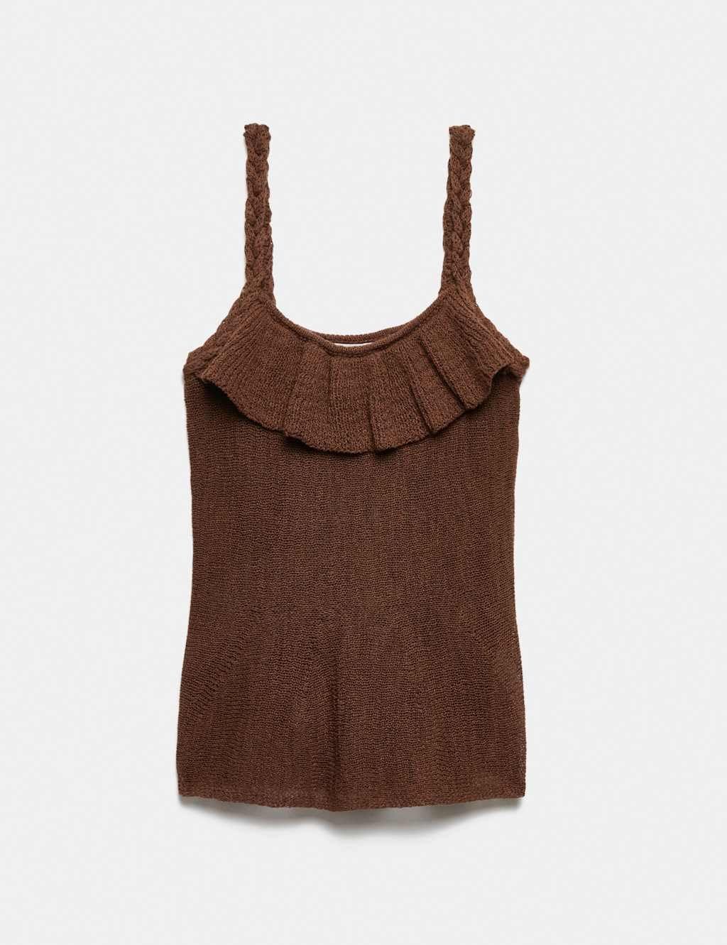 M&S Conker Cotton Rich Textured Vest