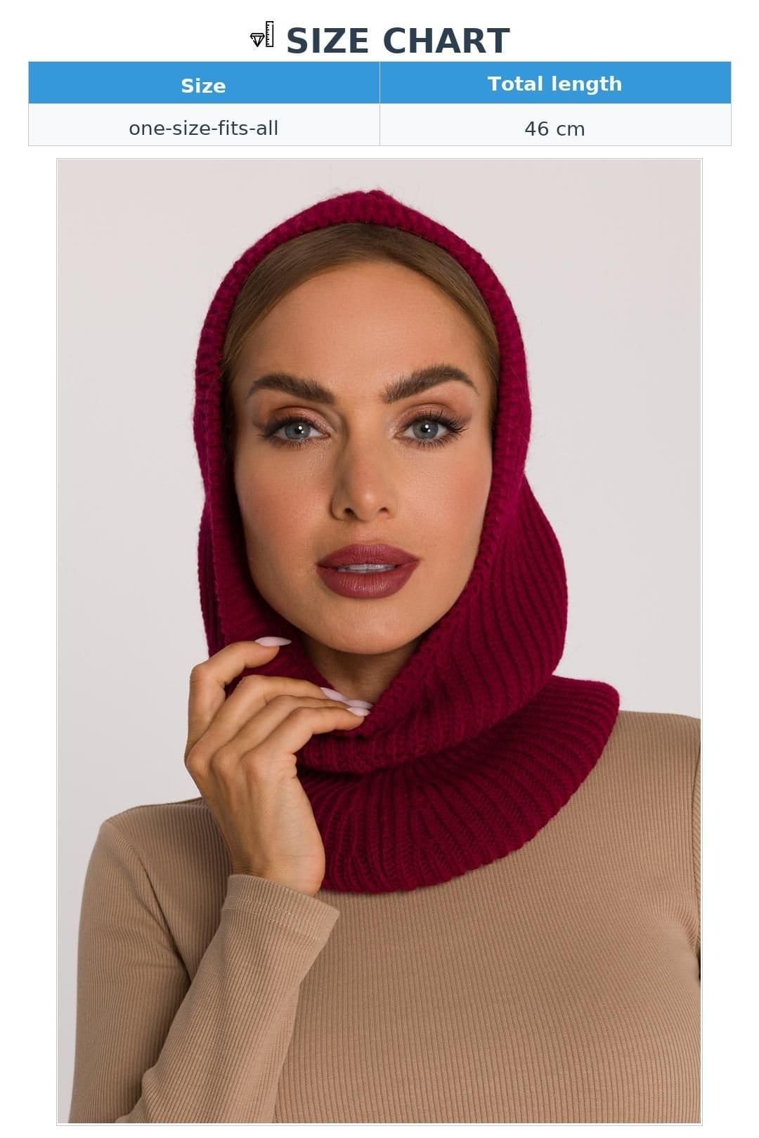 Love Lace Love Lace Women's Balaclava Hat Warm Fleece Ski Winter Face Cover Neck Hood in Burgundy - 4