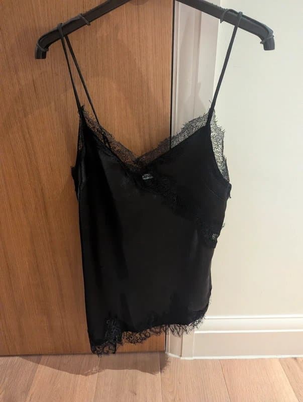 Bershka Bershka silk/lace strappy top