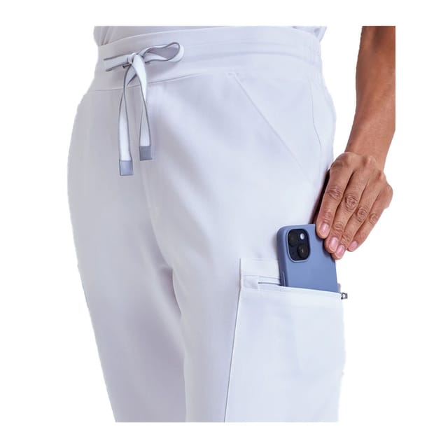 Onna Onna Women's Relentless Cargo Trousers in White - 2